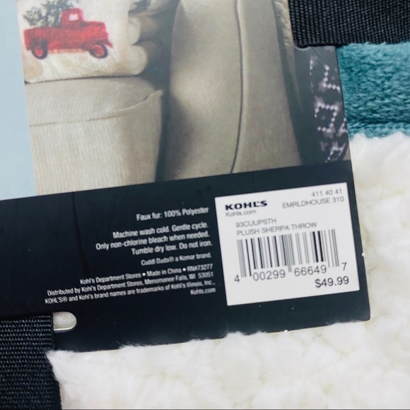 NWT CUDDL DUDS Sherpa Plush Throw - Picture 7 of 7